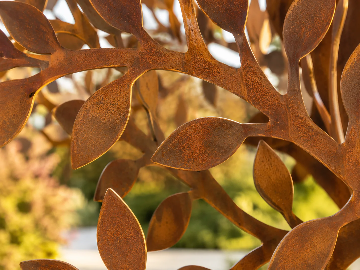 Foglie in acciaio Corten
